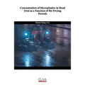 Concentration of Microplastics in Road Dust as a Function of the Drying Periods
