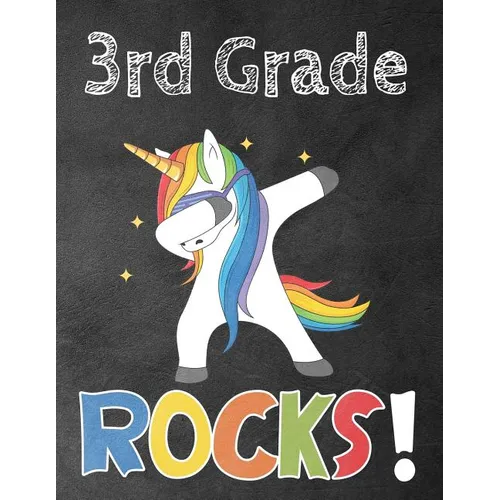 3rd Grade Rocks!: Funny Back To School notebook, Gift For Girls and Boys,109 College Ruled Line Paper, Cute School Notebook, School Composition Notebo