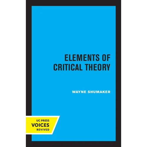 Elements of Critical Theory