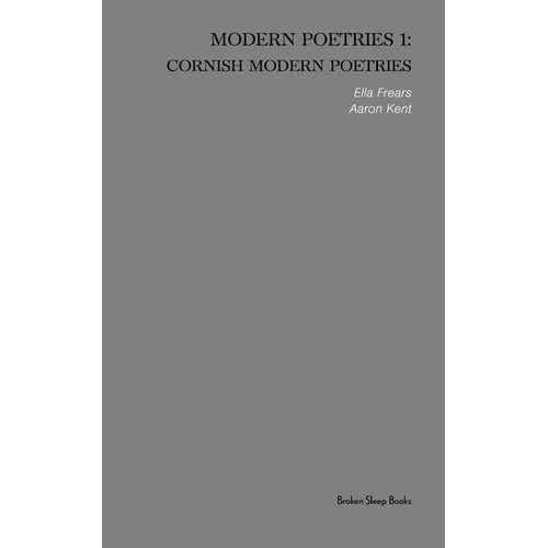 Cornish Modern Poetries