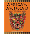 African Animals: Adult Coloring Book