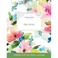 Adult Coloring Journal: Nar-Anon (Nature Illustrations, Pastel Floral)