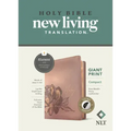 NLT Compact Giant Print Bible, Filament Enabled (Leatherlike, Rose Metallic Peony, Indexed, Red Letter)