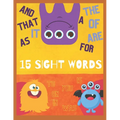 15 Gentle Sight Words Pre K - Kindergarten