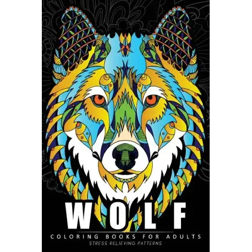 Wolf Coloring Book for Adults: (Perfectly Portable Pages)(On-The-Go! Coloring Book)
