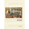 Vintage Lined Notebook Greetings from Sonoma, California