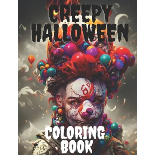 Creepy Halloween coloring book