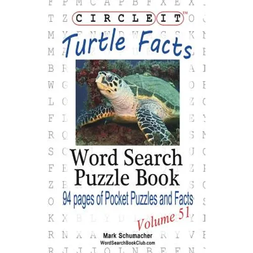 Circle It, Turtle Facts, Word Search, Puzzle Book