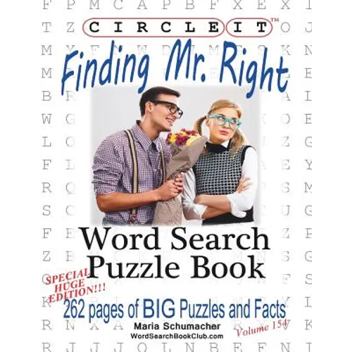 Circle It, Finding Mr. Right, Large Print, Word Search, Puzzle Book