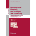Computational Linguistics and Intelligent Text Processing: 20th International Conference, Cicling 2019, La Rochelle, France, April 7-13, 2019, Revised