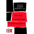 Are You Considering Psychoanalysis?