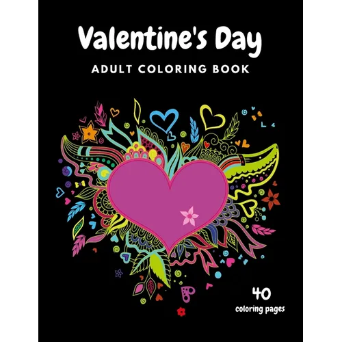 Valentine's Day Adult Coloring Book