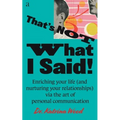 That's Not What I Said