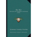 Ru Ro: Outline Of Universal Language (1913)
