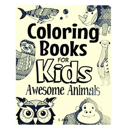 coloring books for kids awesome animals: Great Gift for Boys & Girls, Ages 4-8