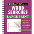 Brain Games - Word Searches - Large Print (Purple)
