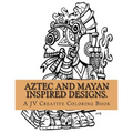 Aztec and Mayan inspired designs.: Aztec and Mayan adult coloring book
