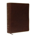 KJV, Journal the Word Bible, Large Print, Bonded Leather, Brown, Red Letter Edition: Reflect, Journal, or Create Art Next to Your Favorite Verses