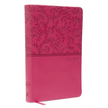NKJV, Value Thinline Bible, Standard Print, Imitation Leather, Pink, Red Letter Edition