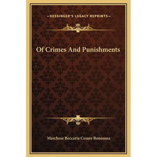 Of Crimes And Punishments