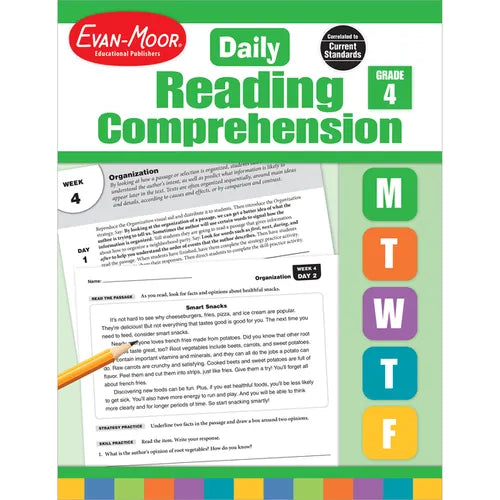 Daily Reading Comprehension, Grade 4 Te