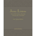 Jesus Listens Note-Taking Edition, Leathersoft, Gray, with Full Scriptures: Daily Devotional Prayers of Peace, Joy, and Hope (a 365-Day Prayer Book)