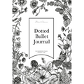 Dotted Bullet Journal: Medium A5 - 5.83X8.27 (Black & White Flowers)