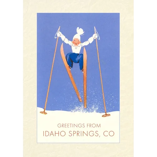 Vintage Lined Notebook Greetings from Idaho Springs, Colorado