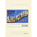 Vintage Lined Notebook Greetings from Springfield, Illinois