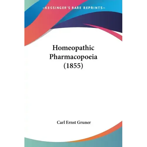 Homeopathic Pharmacopoeia (1855)