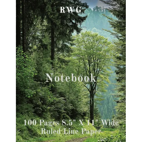 Notebook: 100 Pages 8.5" X 11" Wide Ruled Line Paper