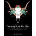 Coloring Book For Men: Anti-Stress Designs Vol 1