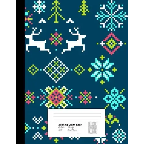 Beading Graph Paper: 8.5x11 Graph Paper for Design Beading Pattern- Beading on a Loom- Peyote Stitch Bead work, Bead Jewelry Bracelet /120 pages