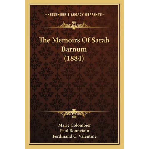 The Memoirs Of Sarah Barnum (1884)