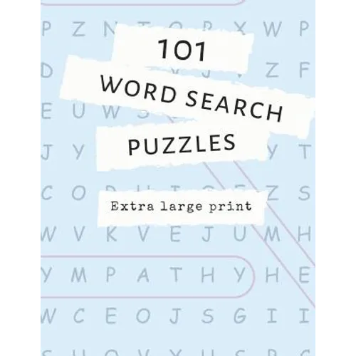 101 Word Search Puzzles: Extra Large Print