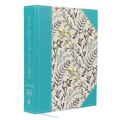 NKJV, Journal the Word Bible, Large Print, Blue Floral Cloth, Red Letter Edition: Reflect, Journal, or Create Art Next to Your Favorite Verses