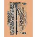 Huebinger's Map and Guide For Des Moines, Ft. Dodge, Spirit Lake, and Sioux Falls Highway: A Direct Road From Iowa's Capital To Her Beautiful Lake Cou