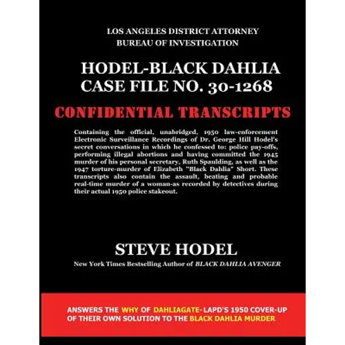 Hodel-Black Dahlia Case File No. 30-1268