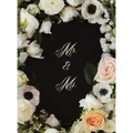 Mr. & Ms. Flowered Wedding Guest Book