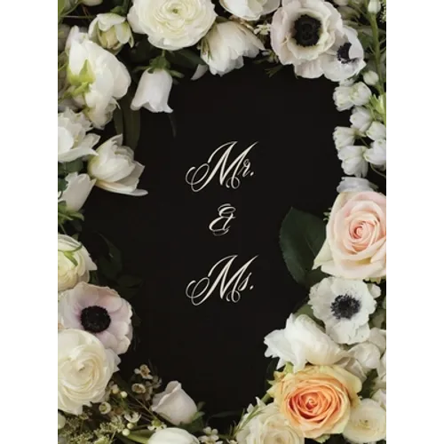 Mr. & Ms. Flowered Wedding Guest Book