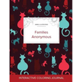 Adult Coloring Journal: Families Anonymous (Animal Illustrations, Cats)