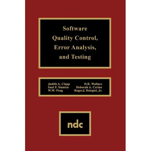 Software Quality Control, Error, Analysis
