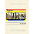 Vintage Lined Notebook Greetings from Illinois