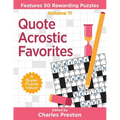 Quote Acrostic Favorites: Features 50 Rewarding Puzzles