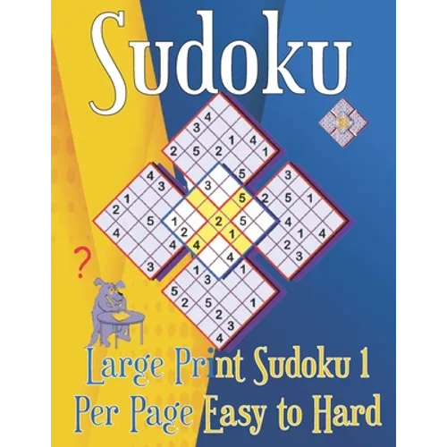 Large Print Sudoku 1 Per Page Easy to Hard: Sudoku puzzle book for adults - Paperback