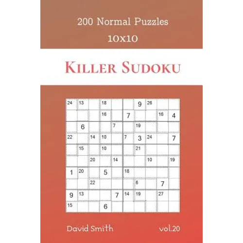Killer Sudoku - 200 Normal Puzzles 10x10 vol.20