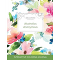 Adult Coloring Journal: Alcoholics Anonymous (Animal Illustrations, Pastel Floral)