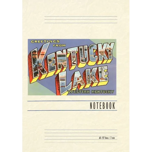 Vintage Lined Notebook Greetings from Kentucky Lake - Paperback