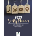 2023 Weekly Planner with Password and Contact Pages