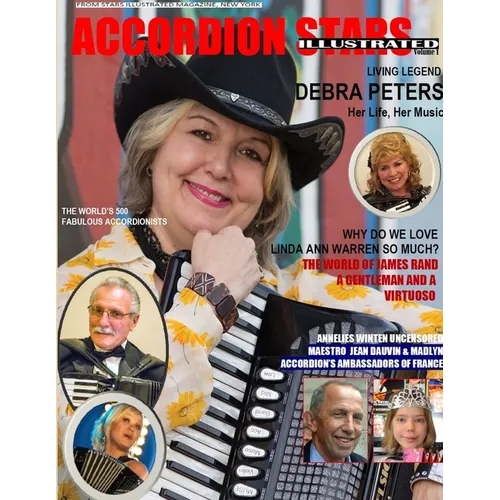 Accordion Stars Illustrated Magazine-Book. Black & White. Vol.1, March 2019